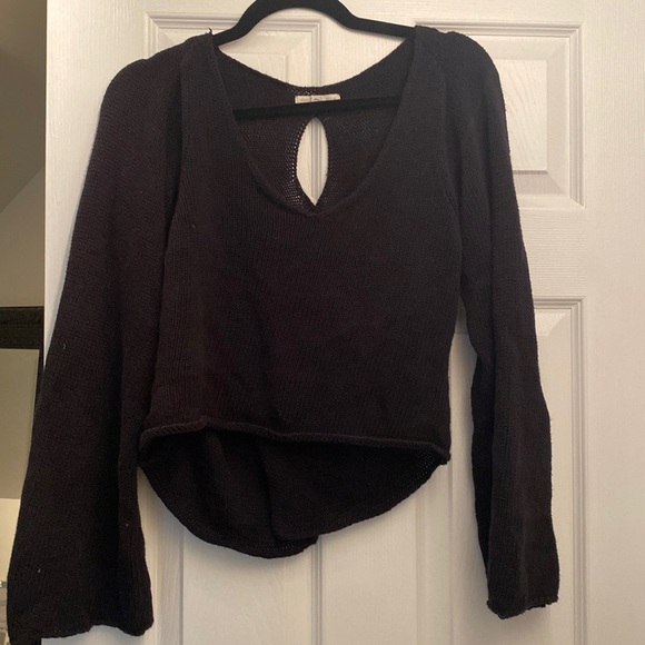 AMERICAN EAGLE one size black open back sweater - Picture 1 of 2